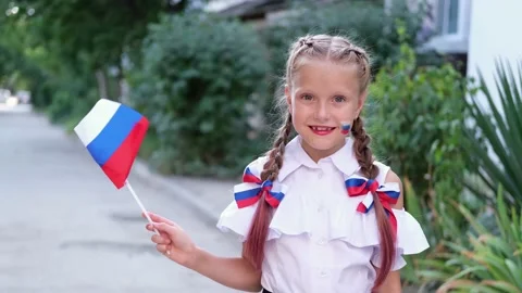 Day of the Russian flag. Stock Footage 160048404