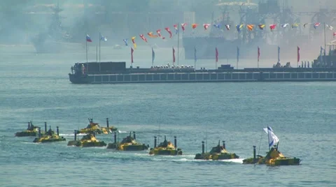 Day of Russian Navy. Video stock 7909074