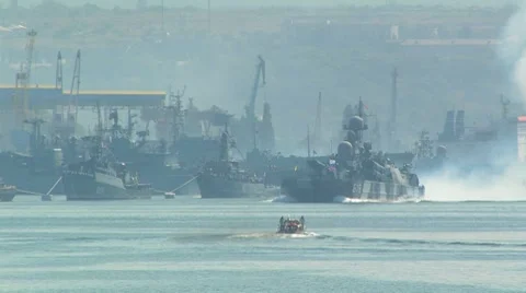 Day of Russian Navy. Stock Footage 7974785