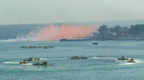 Day of Russian Navy. Stock Footage 8914307