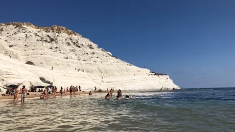 A day at sea in Sicily Stock Footage 115363076