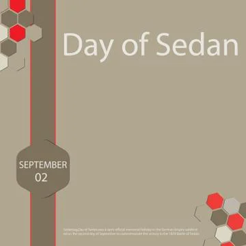Day of Sedan.Sedantag Illustration