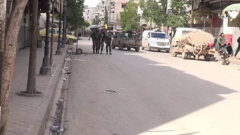 The day of the Syrian opposition control of Idlib Stock Footage 113675342