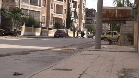 The day of the Syrian opposition control of Idlib 스톡 동영상 113675972