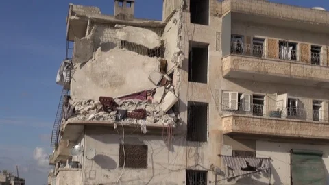 The day of the Syrian opposition control of Idlib Stock Footage 113676215