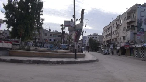 The day of the Syrian opposition control of Idlib 스톡 동영상 113676386