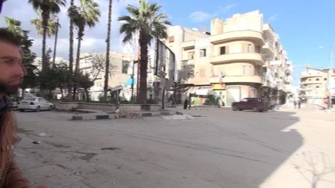 The day of the Syrian opposition control of Idlib 스톡 동영상 113676461