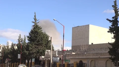 The day of the Syrian opposition control of Idlib 스톡 동영상 113676511