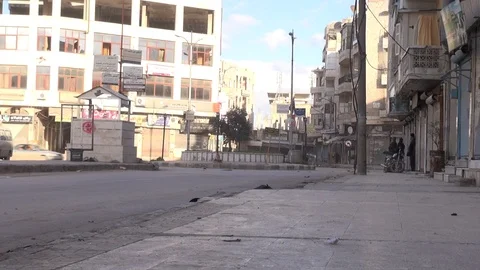 The day of the Syrian opposition control of Idlib 스톡 동영상 113676599