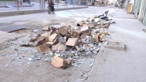 The day of the Syrian opposition control of Idlib Stock Footage 113676610