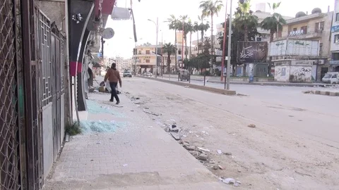 The day of the Syrian opposition control of Idlib 스톡 동영상 113676622