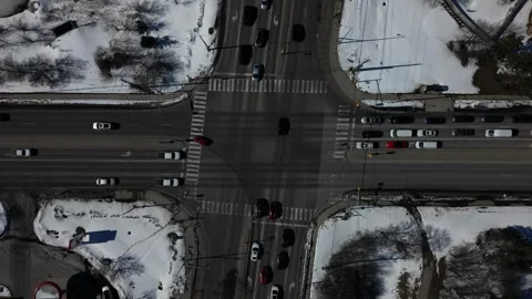 Day time hyperlapse of an intersection Stock Footage 263498630