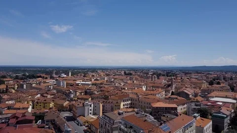 Day time, Itly city, rooftops aerial panorama 4k Stock Footage 105775570