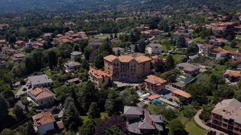 Day time, Itly city, rooftops aerial panorama 4k Stock Footage 105776016