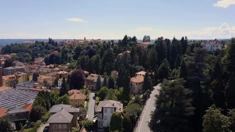 Day time, Itly city, rooftops aerial panorama 4k Stock Footage 105776485