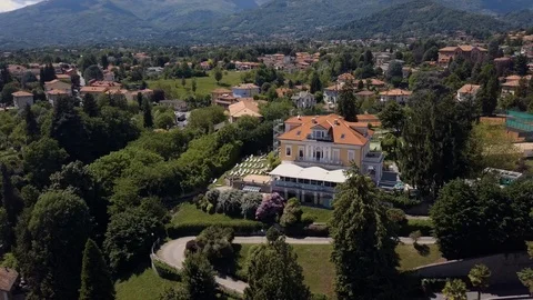 Day time, Itly city, rooftops aerial panorama 4k Stock Footage 105777435