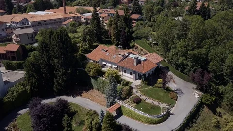 Day time, Itly city, rooftops aerial panorama 4k Stock Footage 105777784