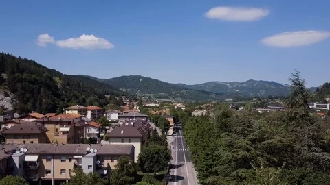 Day time, Itly city, rooftops aerial panorama 4k Stock Footage 105778122