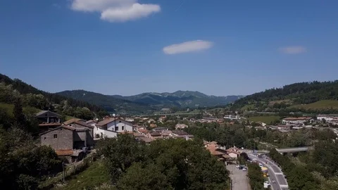 Day time, Itly city, rooftops aerial panorama 4k Stock Footage 105778862