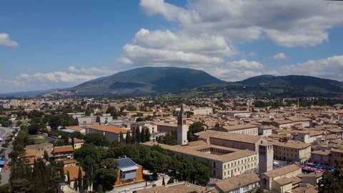 Day time, Itly city, rooftops aerial panorama 4k Stock Footage 105779277