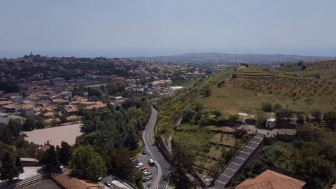 Day time, Itly city, rooftops aerial panorama 4k Stock Footage 105781866