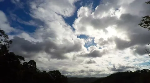 Day Time Lapse Cloud Formations Moving North  Stock Footage 66329275