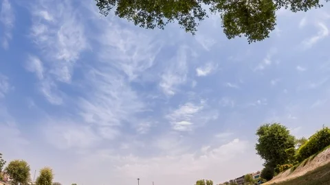 Day time moving clouds timelapse Stock Footage 90782096