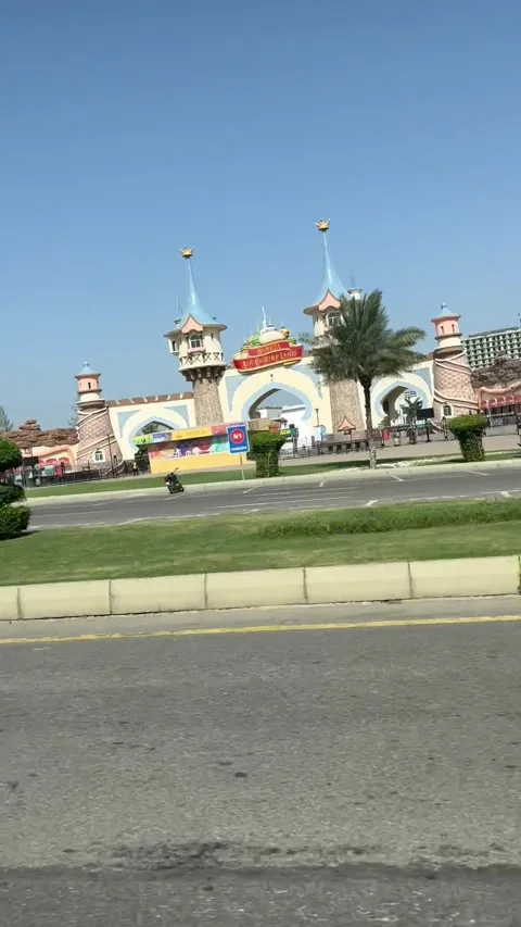Day time theme park view Stock Footage 308764569