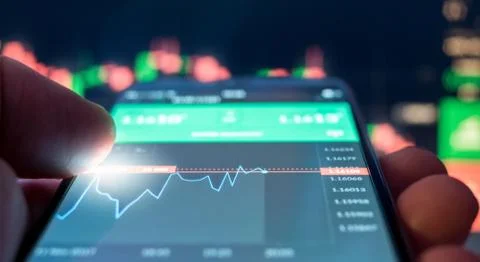 Day trader devices Stock Photos