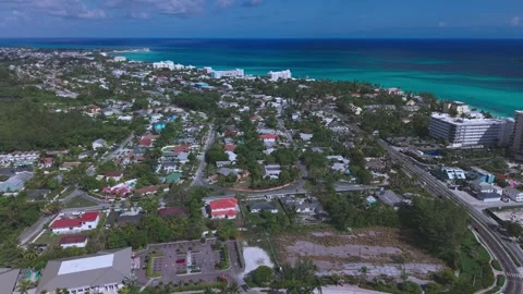 Day View Of Cable Beach. NASSAU, NEW PROVIDENCE, BAHAMAS. MAY 28TH 2025 Stock Footage 318857420