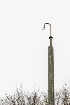 Day view of empty CCTV camera stand Fotos de archivo