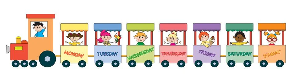 Day of week Stock Illustration