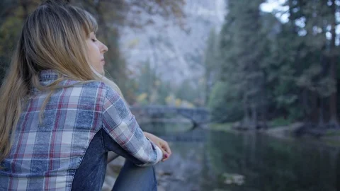 Day In Yosemite Park Stock Footage 87677374