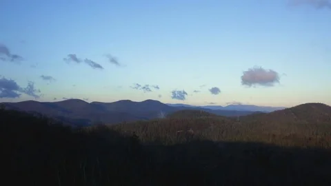 Daybreak in the Blue Ridge Mountains Time lapse Stock Footage 72604403