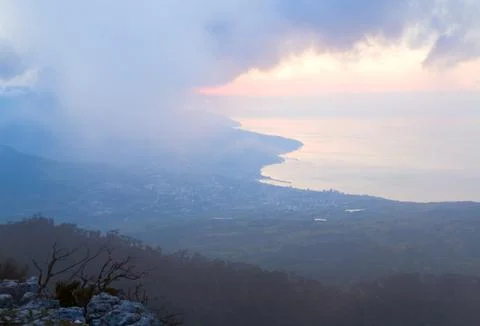 Daybreak landscape Stock Photos