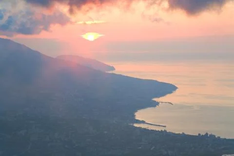 Daybreak landscape Stock Photos