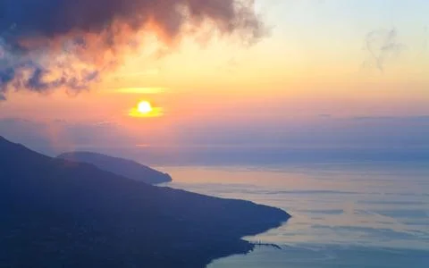 Daybreak landscape Stock Photos