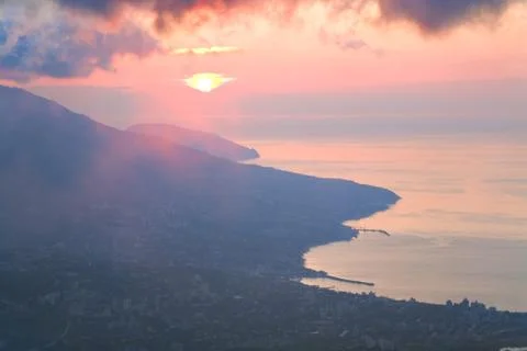 Daybreak landscape Stock Photos