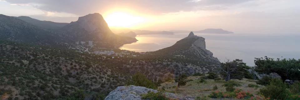 Daybreak landscape Stock Photos