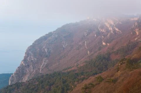 Daybreak mountain landscape Stock Photos