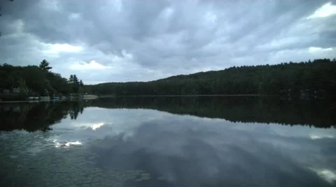 Daybreak over the lake Stock-Footage 65921461