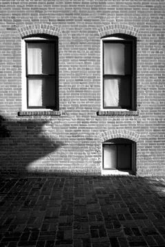 Daybreak shadows Foto stock