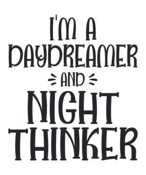 Daydreamer Night Thinker Stock Illustration