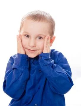 Daydreaming boy Stock Photos