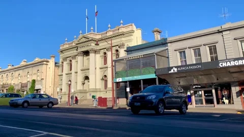 Daylesford's main street Stock Footage 233747010