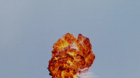 Daylight Explosion Stock Footage 588793