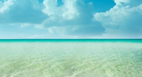 Daylight ocean water surface background. Stock Photos