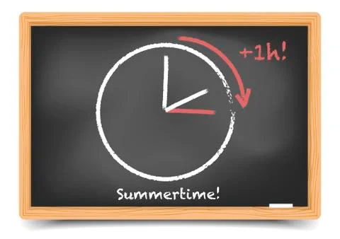 Daylight saving summer Stock-Illustration