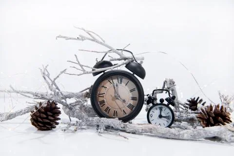 Daylight Saving Time. Autumn abstraction. Fall back time. Stock Photos