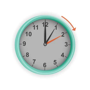 Daylight Saving Time background. Stock Illustration